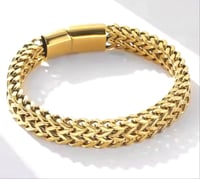 Image 5 of Gold Woven Unisex Bracelet