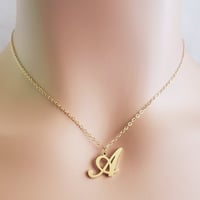 Image 2 of Initial A Necklace