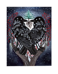 Winter Ravens: Original Painting 