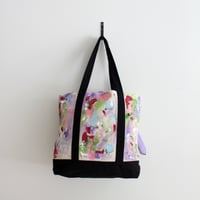 Image 2 of Lavender Abstract Canvas Bag