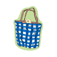 Tote Bag Duck Sticker