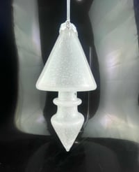 White glass ornament