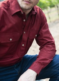 Image 11 of Pilbara men's open front long sleeve shirt RM500BT