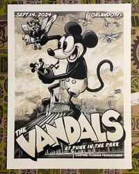 Image 1 of THE VANDALS GIG POSTER ORLANDO PUNK IN THE PARK 2024