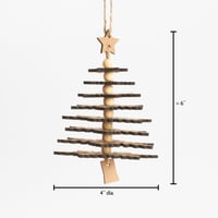 Image 5 of Christmas Tree Made From Wooden Snowflakes