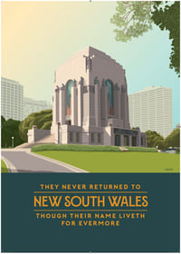 Print Anzac Memorial A2 - Digital Artwork by Domenic Bartolo