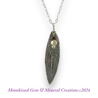 Sage Pearl Fine Silver Pendant