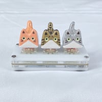 Image 1 of Tabby cat ceramic keycaps choose your design