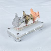 Image 2 of Tabby cat ceramic keycaps choose your design