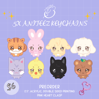 Image 1 of Preorder: .5x Aniteez Keychains