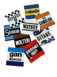 Image 1 of Genuine official number plates for the 1972 Tour de France team cars
