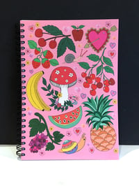 Image 1 of Fruit Mushroom A5 Spiral Notebook