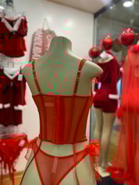 Image 2 of Boned Bustier Set