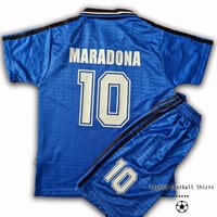 Image 1 of Argentina away 1994 MARADONA kids retro kit
