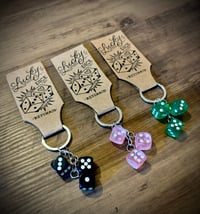 Lucky dice keychain