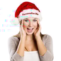 Image 1 of Luxury Personalised Santa Hat - Adult