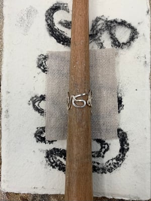 Image of "Lightly" recycled silver ring