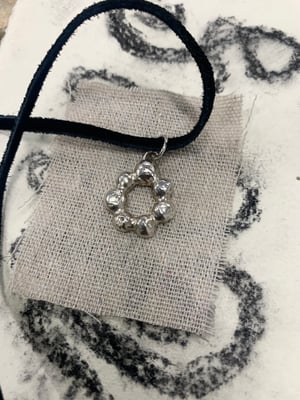 Image of "Sprouted from the Earth" chunky molten pendant - black cord