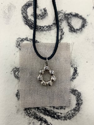 Image of "Sprouted from the Earth" chunky molten pendant - black cord