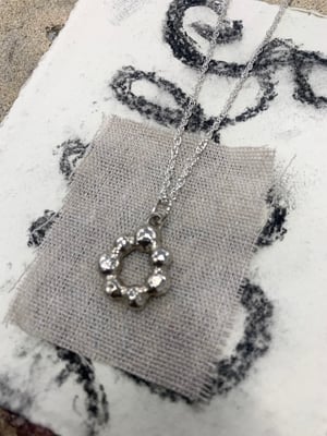 Image of "Sprouted from the Earth" chunky molten pendant - silver chain