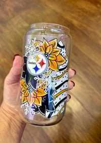 Image 1 of Steelers 3 Decal Bundle Double Sided Uv Dtf Football Pittsburgh Tray 24