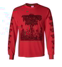 Torture Rack " Pit of Limbs " Longsleeve  Red T-shirt with Sleeve prints
