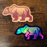 Image 3 of Grizzly Bear - Stickers