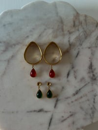 Image 1 of Waterdrop Angel Tears (Gold) (Green or Red)
