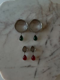 Image 2 of Waterdrop Angel Tears (Silver) (Green or Red)