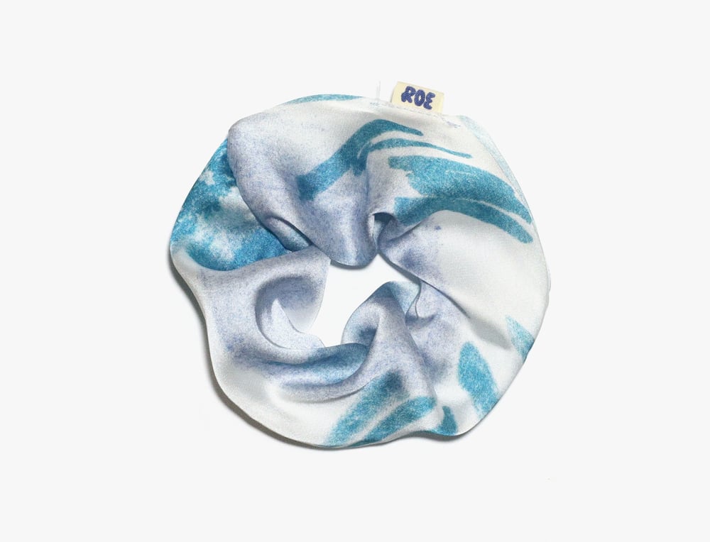 Image of SOFT BLUE SCRUNCHIE