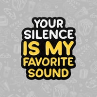 Sound Silence Enamel Pin