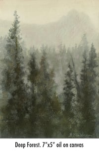 Image 1 of Forest Minis, small unframed originals 