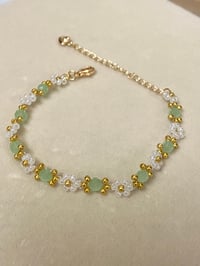 Image 2 of sage flower bracelet