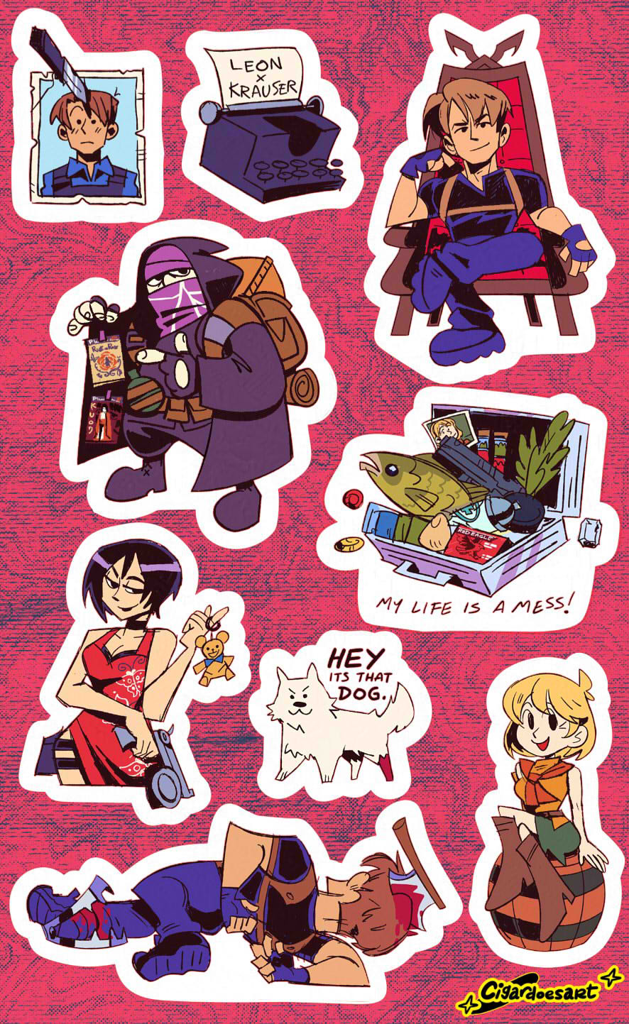 Video Game Sticker Sheets