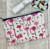 Flamingo Mini Pouch // Dog Treat Pouch // Soap Bar Pouch // Coin Purse