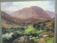 Image 3 of Dolgellau Snowdonia by George Vicat Cole (b 1833) Vintage Art Print in Frame Size 11 3/4 x 9 3/4 in 