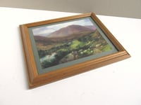 Image 2 of Dolgellau Snowdonia by George Vicat Cole (b 1833) Vintage Art Print in Frame Size 11 3/4 x 9 3/4 in 