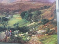 Image 4 of Dolgellau Snowdonia by George Vicat Cole (b 1833) Vintage Art Print in Frame Size 11 3/4 x 9 3/4 in 