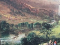 Image 5 of Dolgellau Snowdonia by George Vicat Cole (b 1833) Vintage Art Print in Frame Size 11 3/4 x 9 3/4 in 