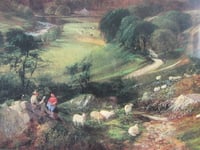 Image 6 of Dolgellau Snowdonia by George Vicat Cole (b 1833) Vintage Art Print in Frame Size 11 3/4 x 9 3/4 in 