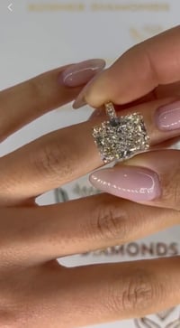 Image 3 of Belle Radiant Cut 10 Carat Lab Grown Diamond Ring