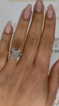 Image 4 of Belle Radiant Cut 10 Carat Lab Grown Diamond Ring
