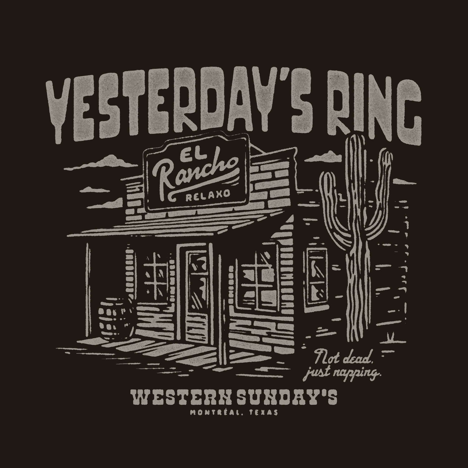 Image of Yesterday's Ring X Western Sundays " EL RANCHO " T-Shirt.