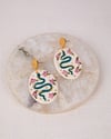 Hand Painted Serpent Dangles 