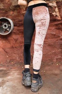 Image 5 of BIKOLOR LEGGINGS | COPPER CORDUROY + BLACK VELVET VERSION