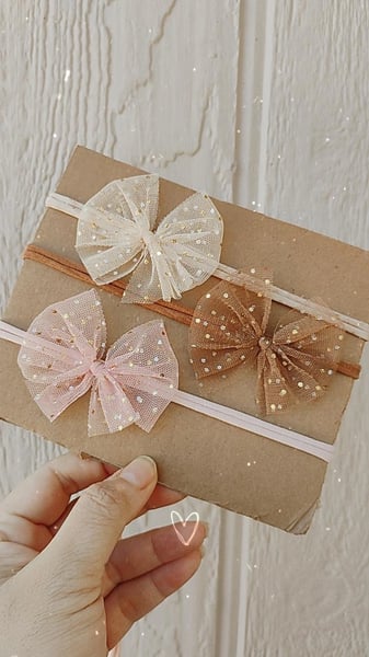 Image of TULLE BOWS(multiple colors available)