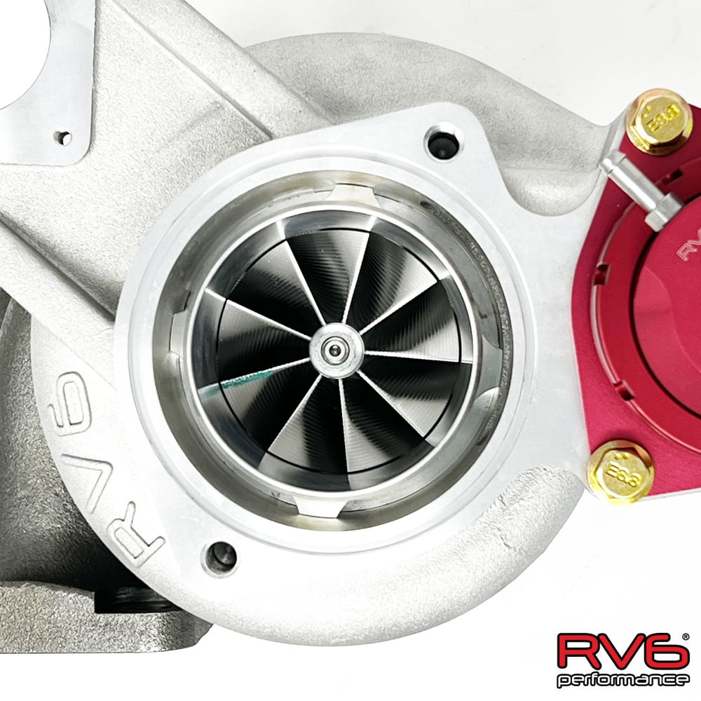 RV6 R660AS Antisurge/T51R RED Ball Bearing Turbo for Honda Civic FK8 2.0T w/Carbon Fiber Inlet