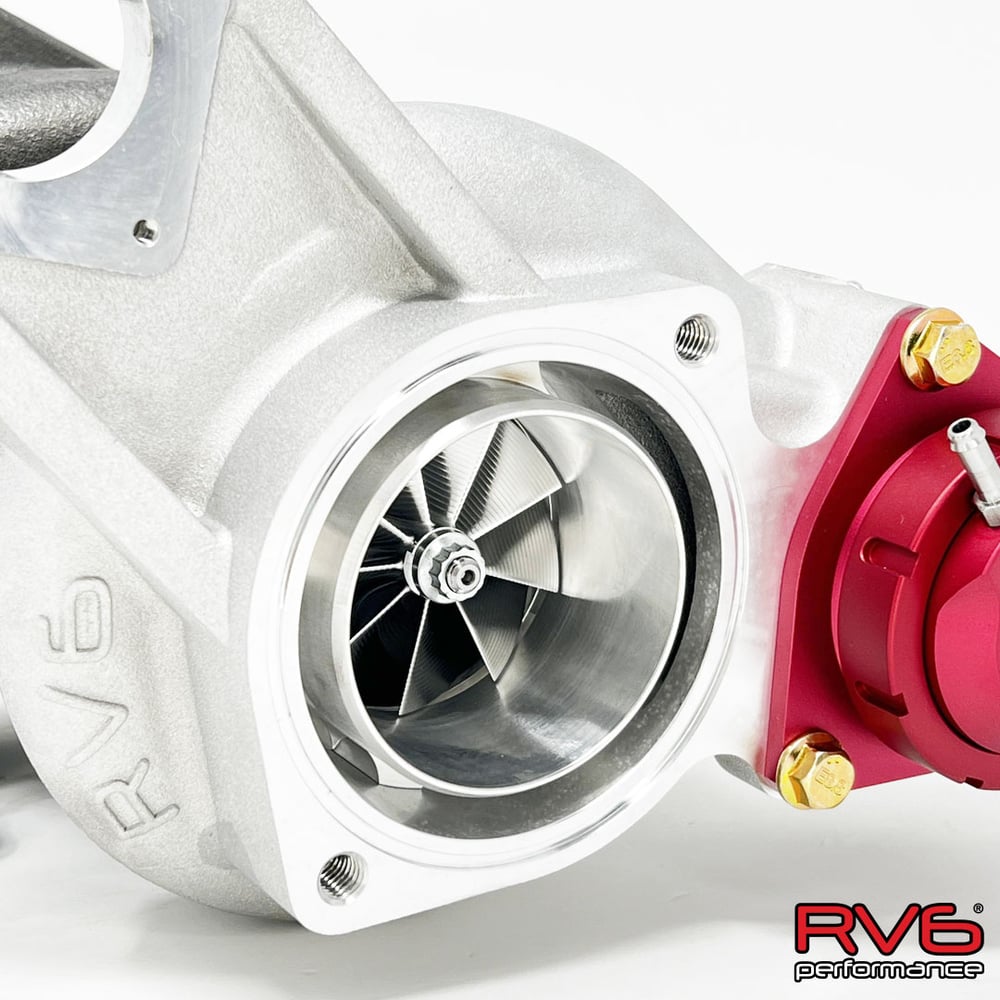 RV6 R660AS Antisurge/T51R RED Ball Bearing Turbo for Honda Civic FK8 2.0T w/Carbon Fiber Inlet