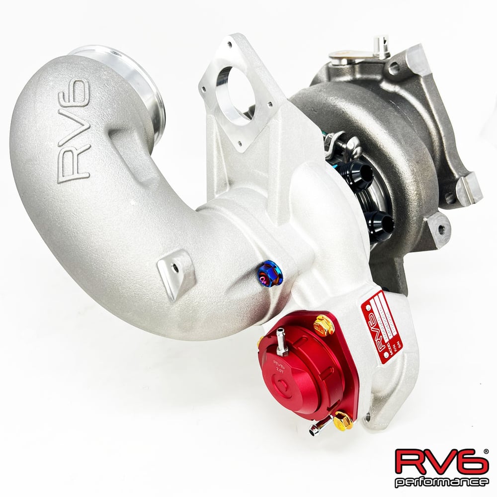 RV6 R660AS Antisurge/T51R RED Ball Bearing Turbo for Honda Civic FK8 2.0T w/Carbon Fiber Inlet