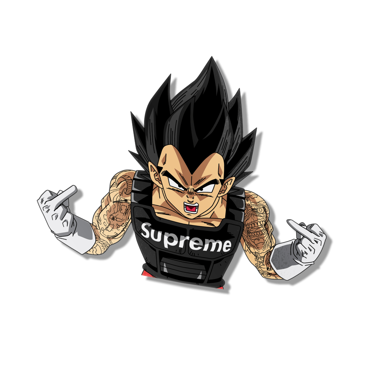 Surpeme Vegeta Sticker | Hellsent